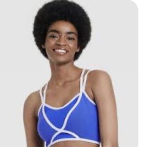 Blue and White Women's Bralette Colsie new